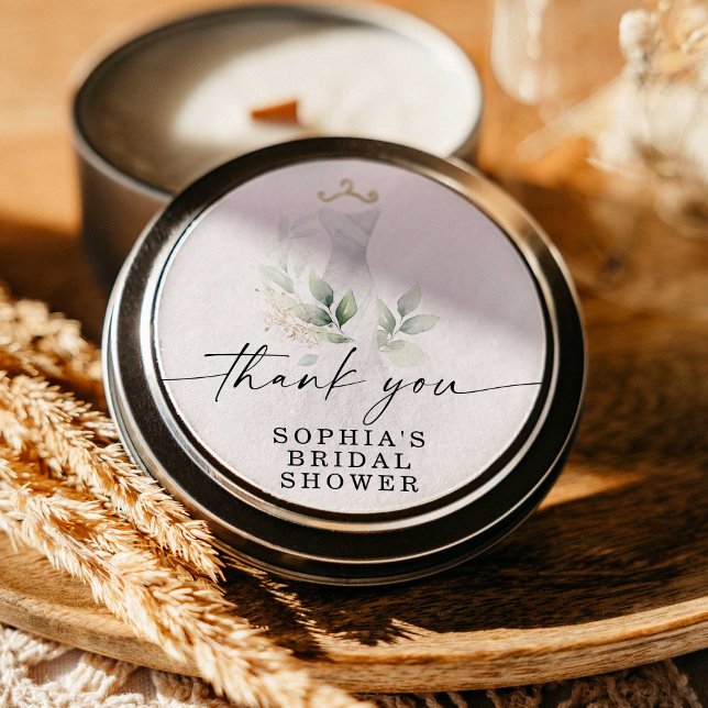 Autocollants ronds Fleurs et Feuillage à l'aquarel (Créateur téléchargé)