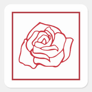 Autocollants Rose