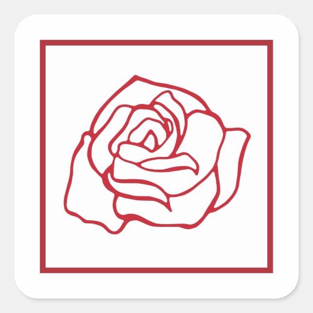 Autocollants Rose (Devant)
