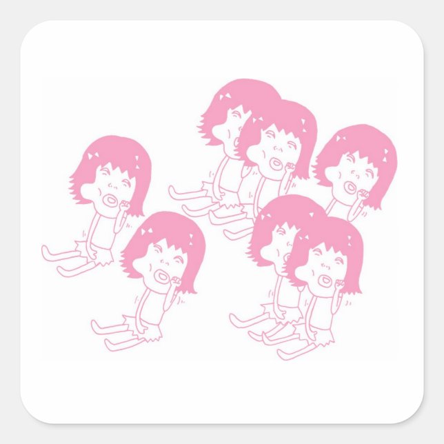 Autocollants rose pâle (Devant)