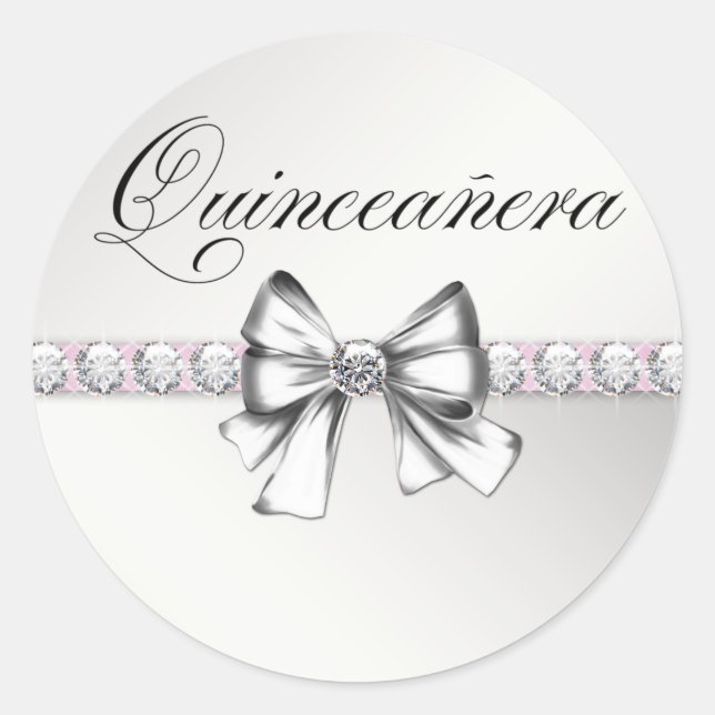 Autocollants Rose pour Quinceanera (Devant)