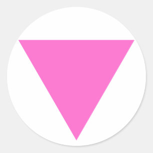 Autocollants roses de triangle