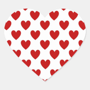 Autocollants rouges de coeurs d'amour de