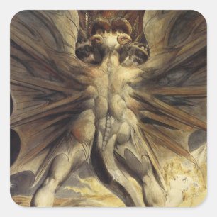 Autocollants rouges de dragon