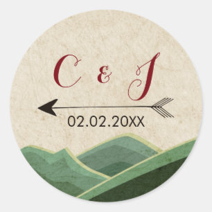 Autocollants Rustic Camping Wedding