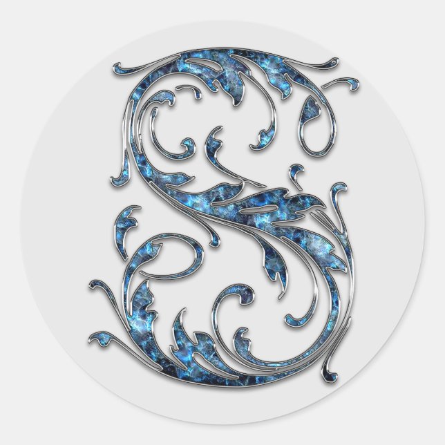 autocollants S initiaux monogramme (Devant)