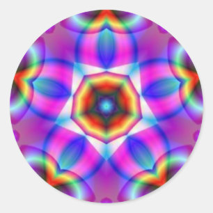 Autocollants sacrés d'étoile de mandala de