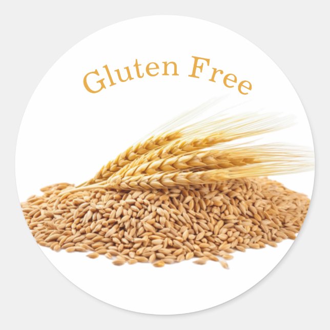 Autocollants sans gluten (Devant)