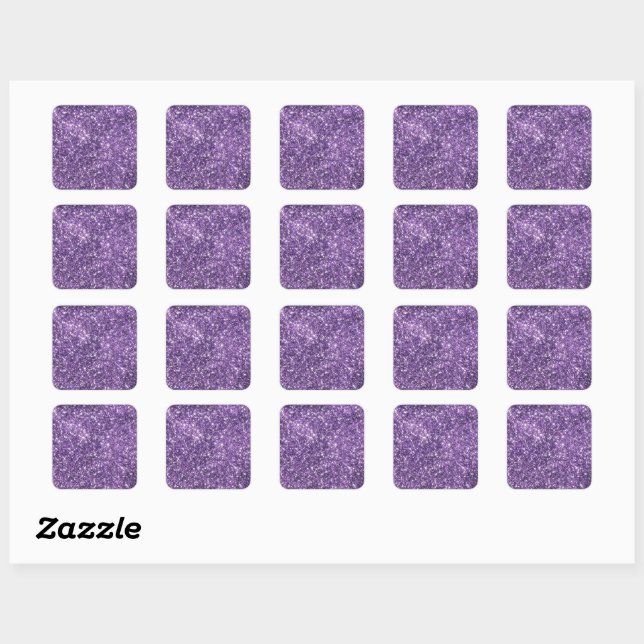 Autocollants scintillants violets (Feuille)