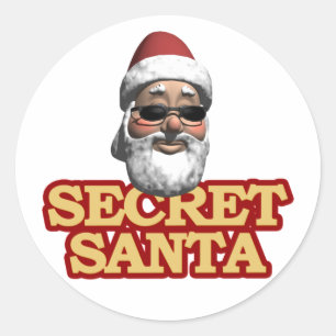Autocollants Secret Père Noël