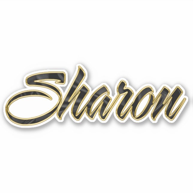 Autocollants Sharon Black Lettering (Devant)