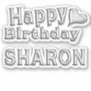 Autocollants Sharon Happy Birthday