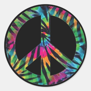 Autocollants Signe de Paix - Design Hippy Hippie A