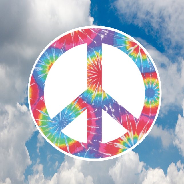 Autocollants Signe de Paix - Design Hippy Hippie A (Créateur téléchargé)