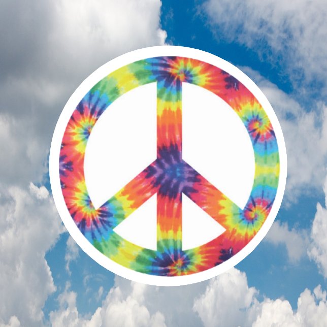Autocollants Signe de Paix - Design Hippy Hippie A (Créateur téléchargé)