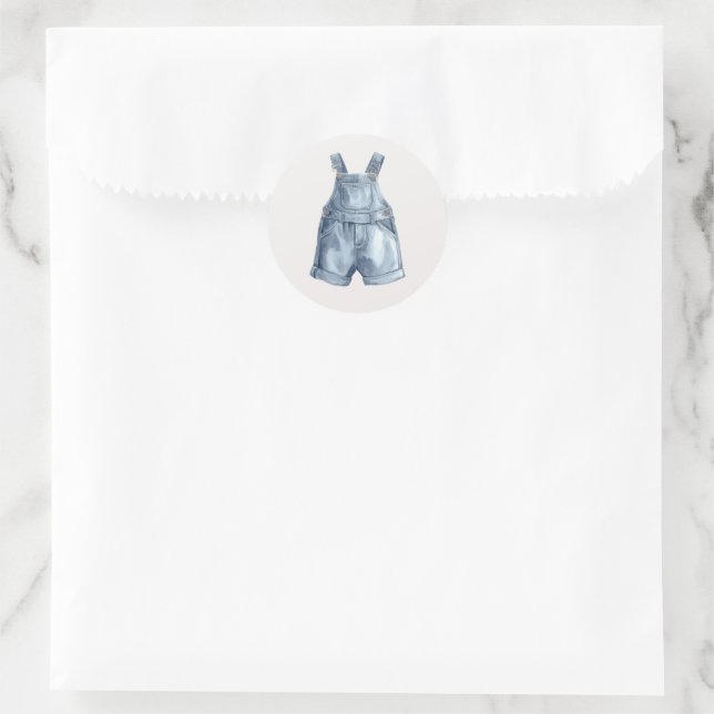 Autocollants simples pour enveloppe de Baby Shower (Sac)
