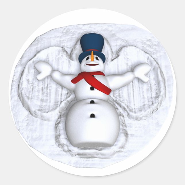 Autocollants Snowman Snow Angel (Devant)