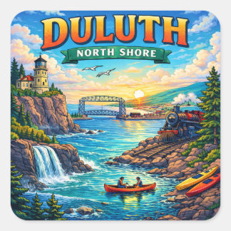 Autocollants Souvenir de Duluth North Shore Minnes