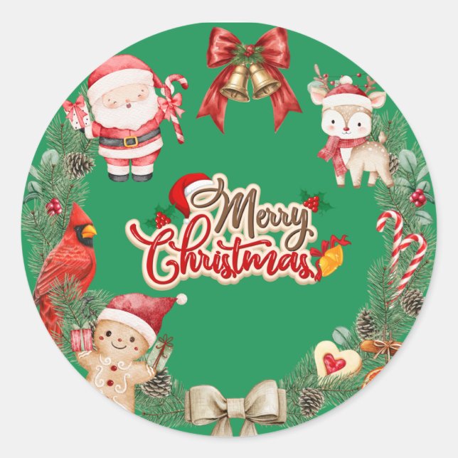 Autocollants spéciaux esthétiques de Noël (Devant)