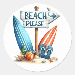 Autocollants Summer Beach