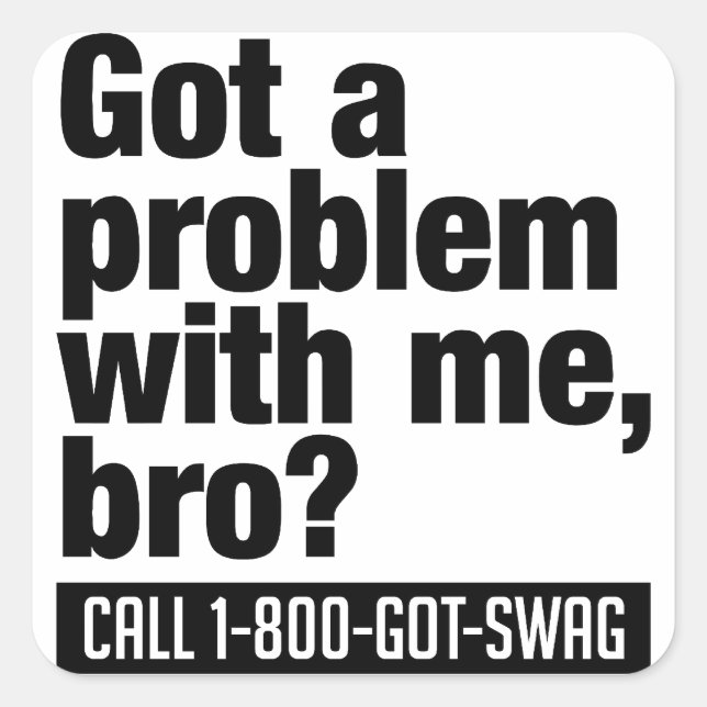 Autocollants SWAG personnalisés (Devant)