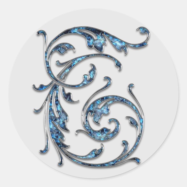 autocollants T initiaux monogramme (Devant)