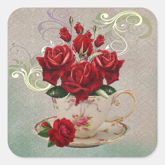 Autocollants Teacup 3 (Devant)