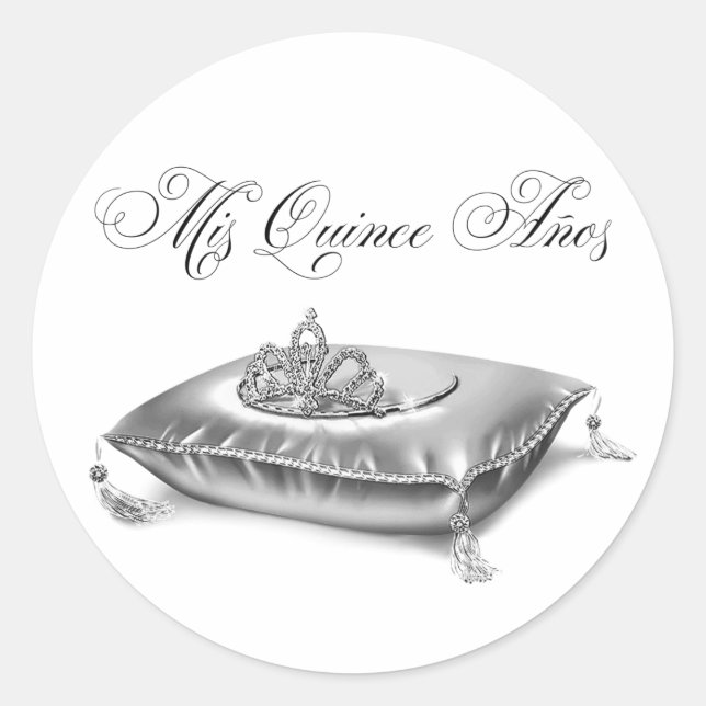 Autocollants Tiara Princess Quinceanera (Devant)