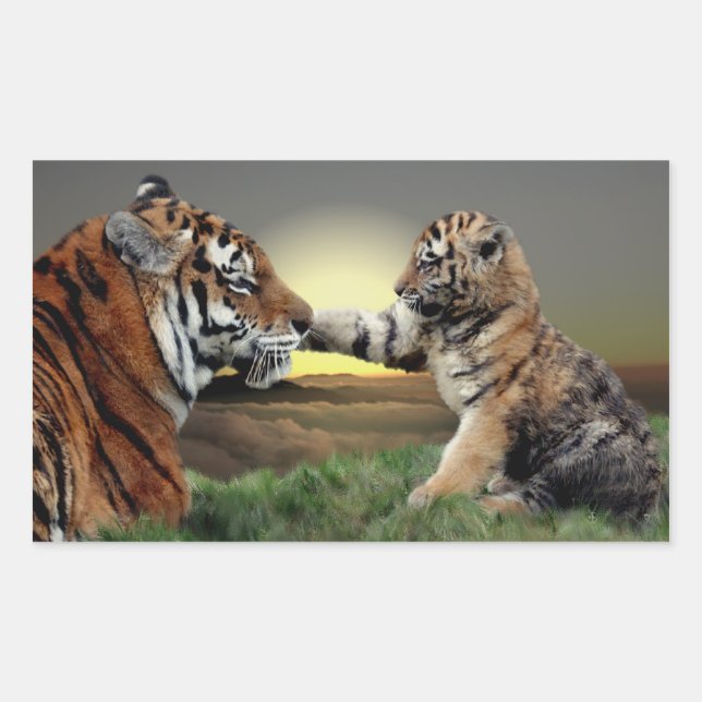 Autocollants Tigre et Petit (Devant)