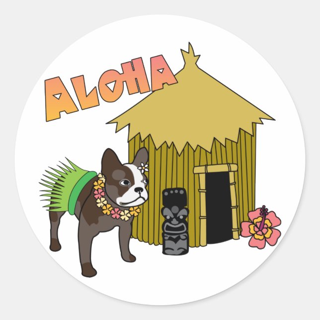 Autocollants Tiki Hula (Devant)
