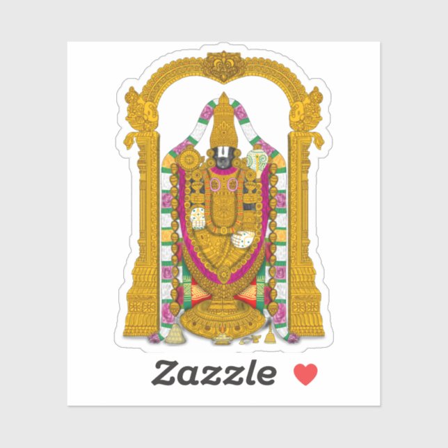 Autocollants Tirupati Balaji pour usage quotidien (Feuille)