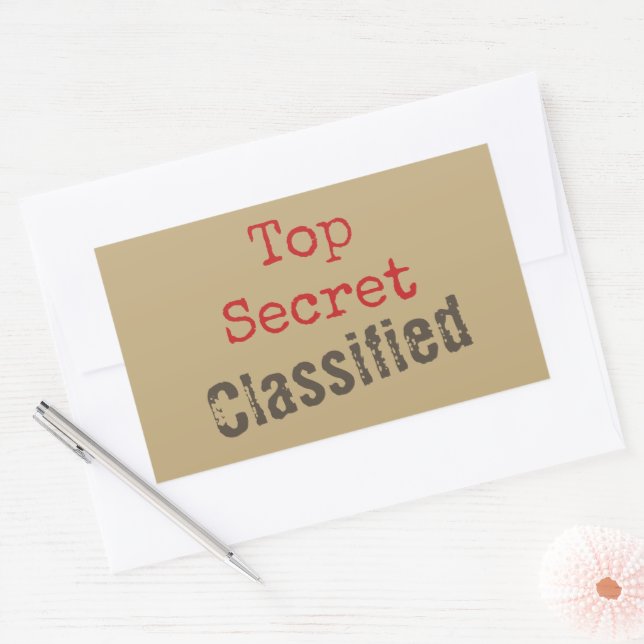 Autocollants Top Secret (Enveloppe)