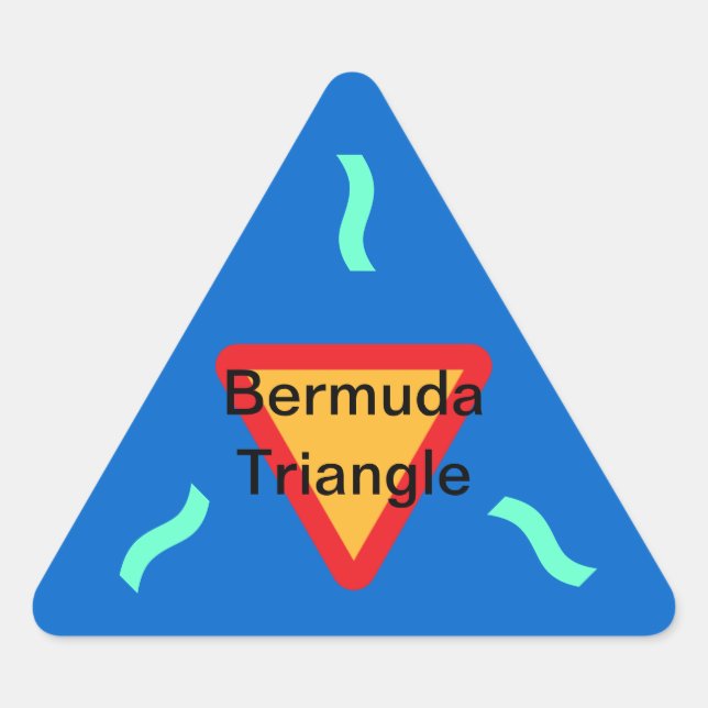 autocollants TRIANGLE DES BERMUDES (20) (Devant)
