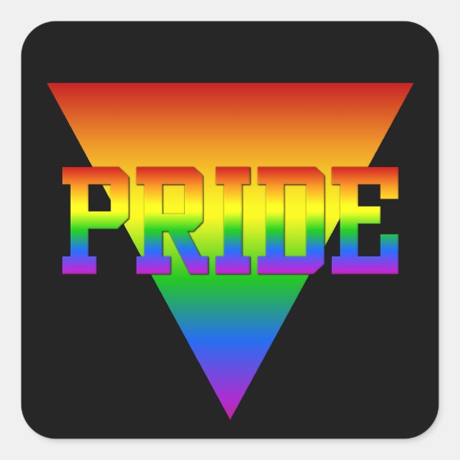 Autocollants Triangle Pride (Devant)
