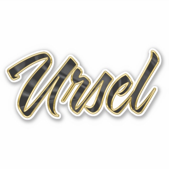 Autocollants Ursel Gold Lettering (Devant)