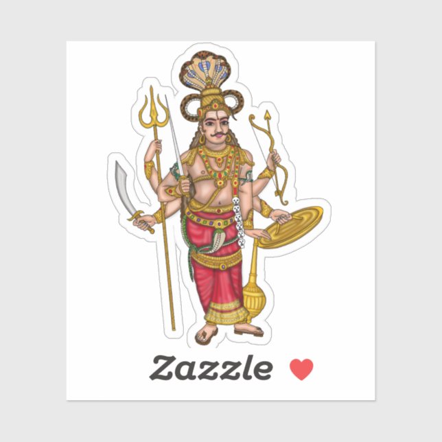 Autocollants Veerabhadra (Feuille)