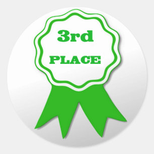 Autocollants verts de récompense du ruban du