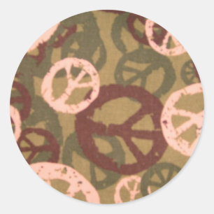 Autocollants verts de signes de paix