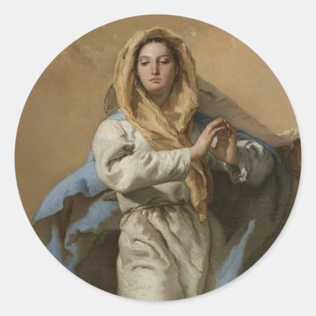 Autocollants Vierge Marie Conception Imaculée (Devant)