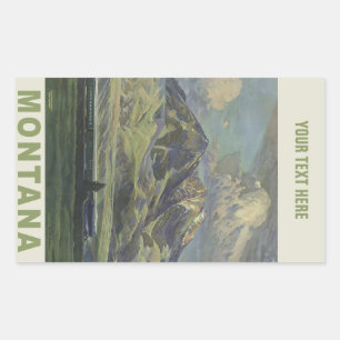 Autocollants Vintage voyage Montana USA