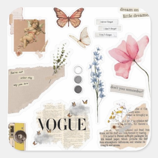 Autocollants vintages (Devant)