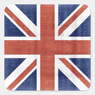 Autocollants vintages #2 du Royaume-Uni de drapeau