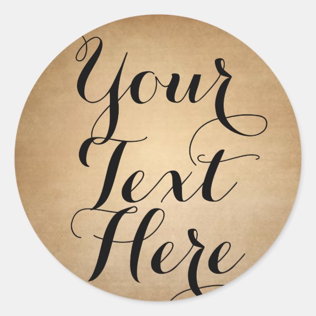 Autocollants vintages personnalisables (Devant)