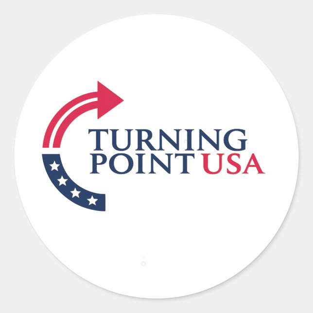 Autocollants vinyle avec logo patriotique de Turni (Devant)