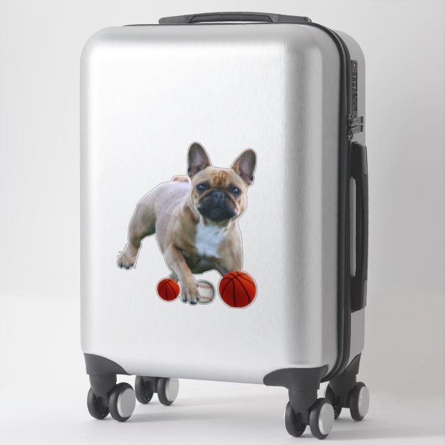 Autocollants vinyle Bouledogue français  Autocolla (Sur valise)