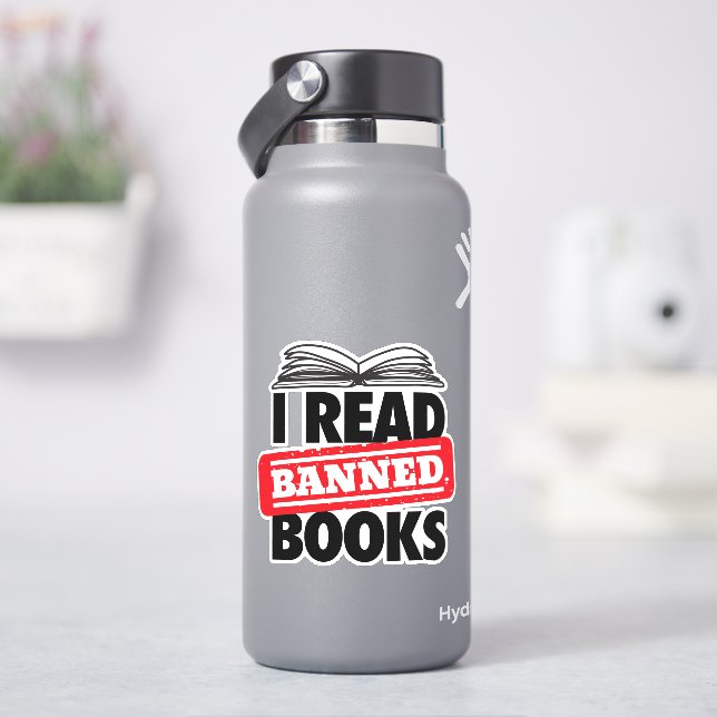 Autocollants vinyle de livres interdits (HydroFlask)