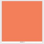 Sticker arrière - plan orange avec<br><div class="desc">Le design est un grand carré orange vif avec une couleur uniforme et une texture lisse. La teinte orange est constante dans tout le carré,  créant une atmosphère vibrante et chaleureuse.</div>