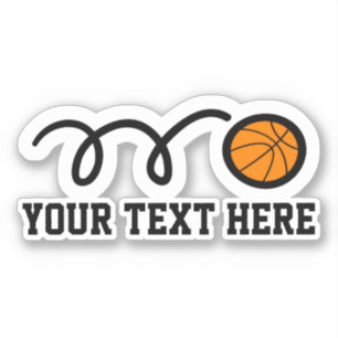 Autocollants vinyles de l'équipe de basket-ball en