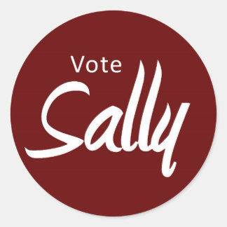 autocollants - vote Sally