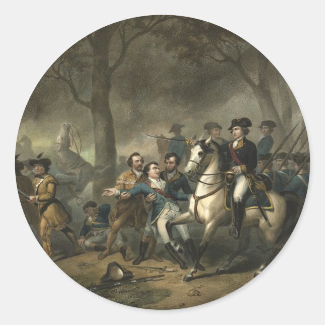 autocollants "Washington comme soldat" (Devant)